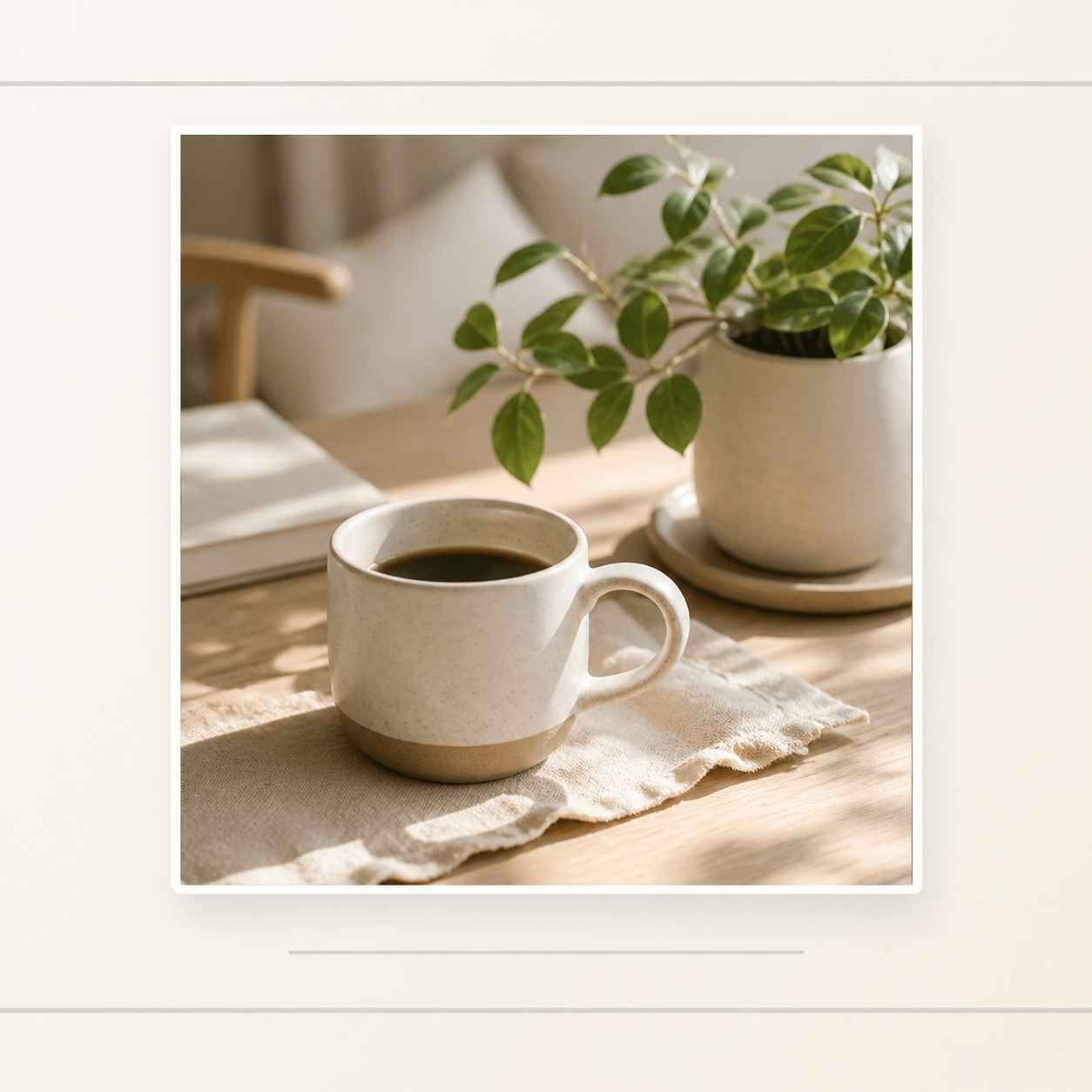 Coffee cups for a soft morning routine