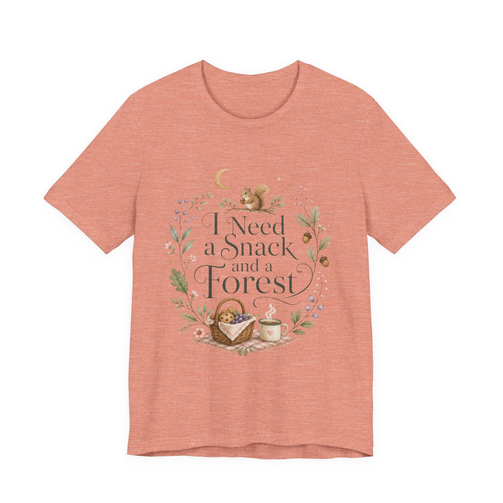 I Need a Snack and a Forest T-Shirt - Image 4