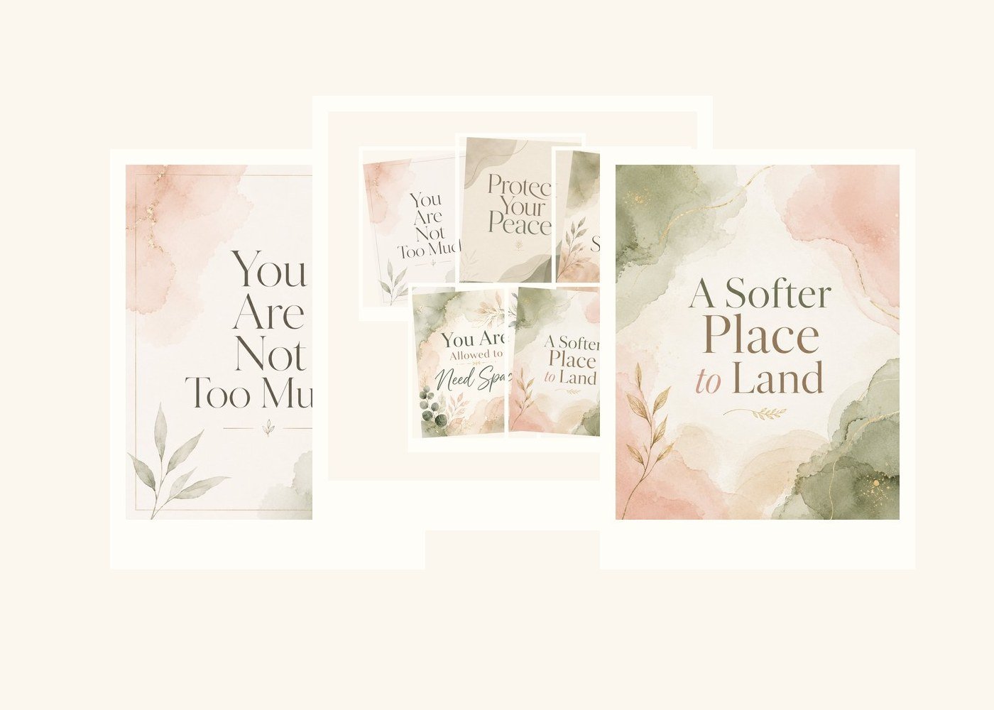 Soft digital reminders in a calm workspace