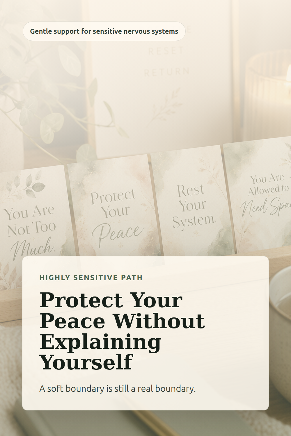 Protect Your Peace Without Overexplaining