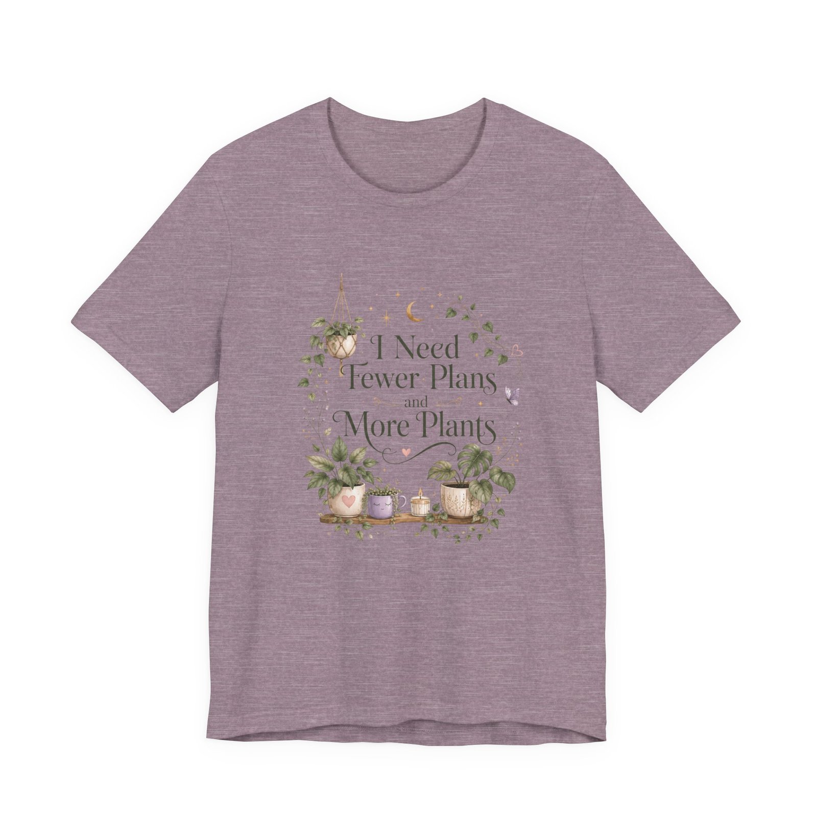 I Need Fewer Plans and More Plants T-Shirt - Image 3