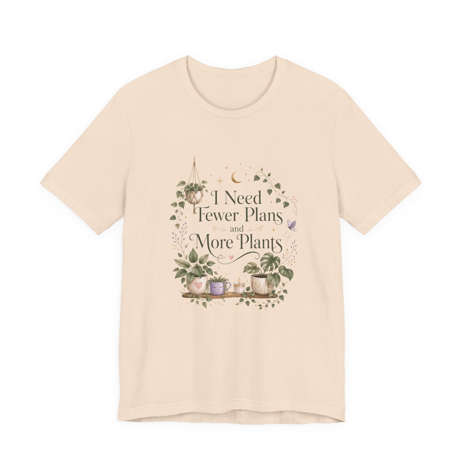 I Need Fewer Plans and More Plants T-Shirt - Image 2