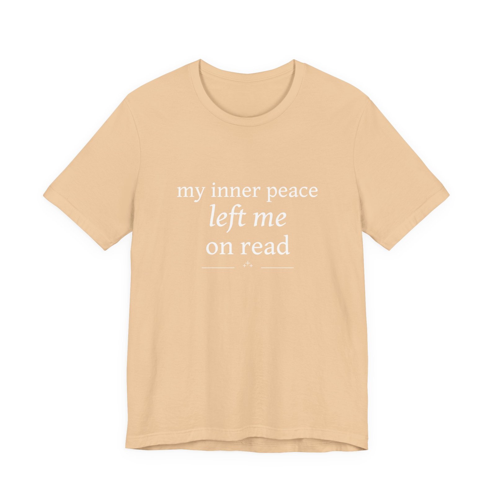 Funny Graphic Tee — “My Inner Peace Left Me On Read” Cotton T‑Shirt - Image 9